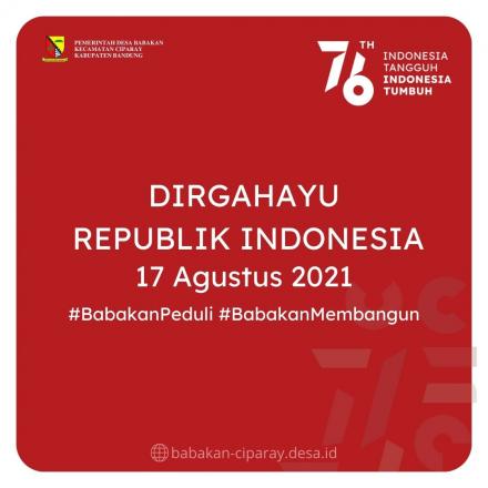 Dirgahayu Republik Indonesia! HUT ke-76 Kemerdekaan RI!